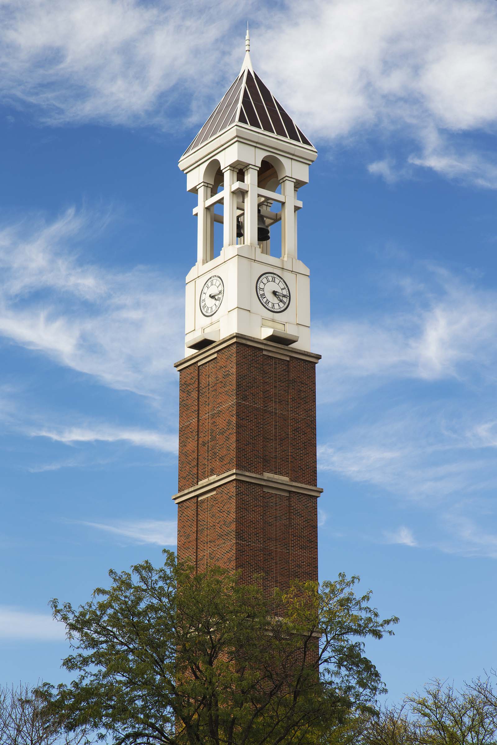 Purdue Bell Tower, Blue Sky